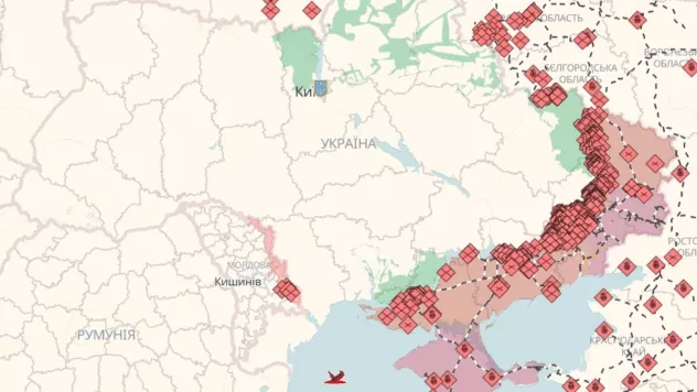 Онлайн-карта бойових дій в Україні: де точаться бої на 04.08.2026